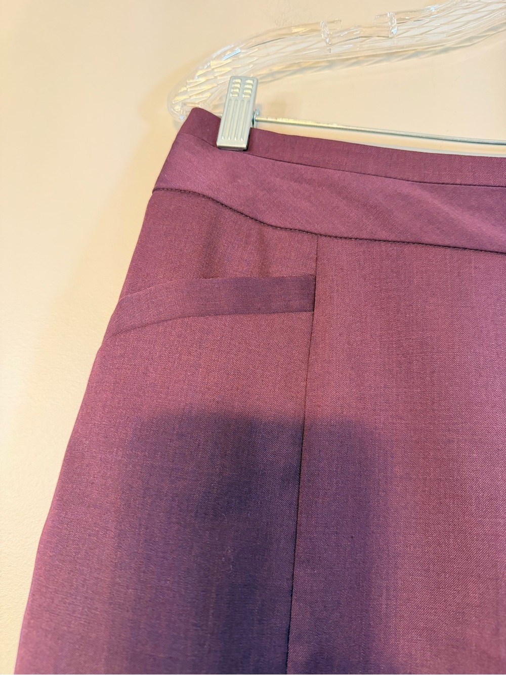 Pendleton Plum Pencil Skirt - Tailored Office Staple - Picture 2 of 8